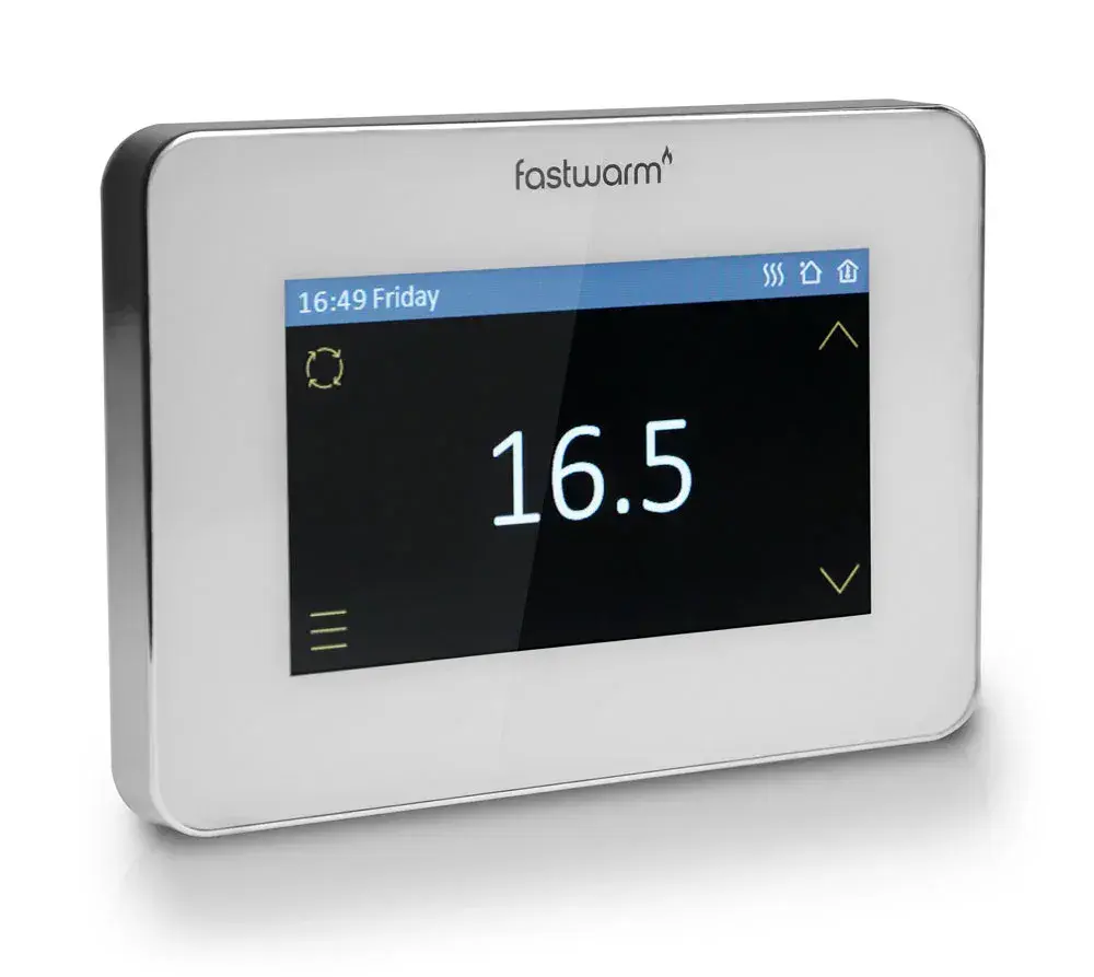 Fastwarm Touchscreen Thermostat - WHITE (16amp)