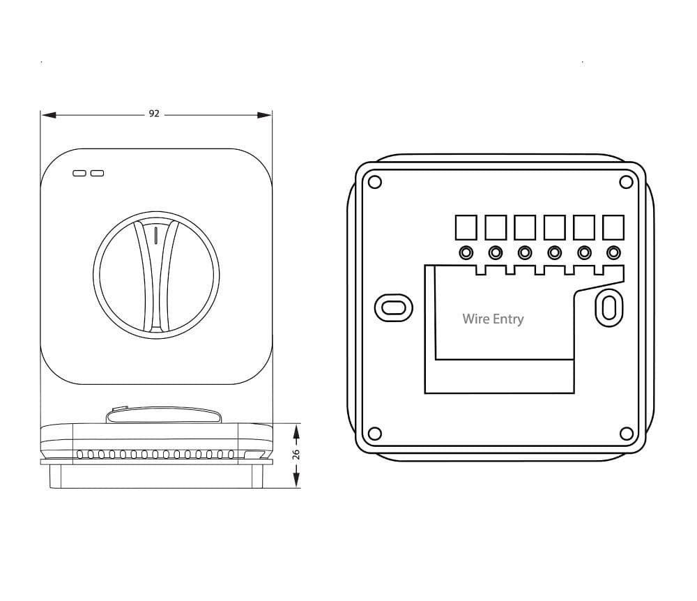 Heatmiser Neostat V2 Wiring Diagram Heatmiser DS1 V2 Thermostat
