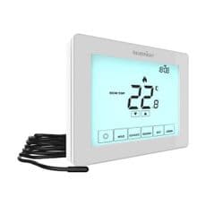 Heatmiser Touch-e V2 - Touchscreen Electric Thermostat White