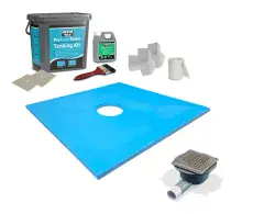ProDeck Wetroom Shower Tray Square Centre Drain