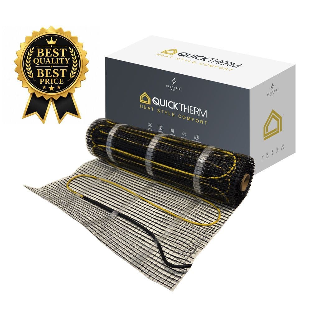 Electric Underfloor Heating Mat Kit 150W /m2 - Choose Size &amp; Thermostat