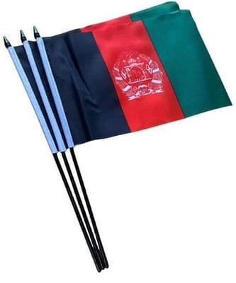 Afghanistan Hand Flag - 3 Pack
