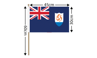 Anguilla Large Hand Flag (18