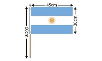 Argentina Hand Flag Large (18