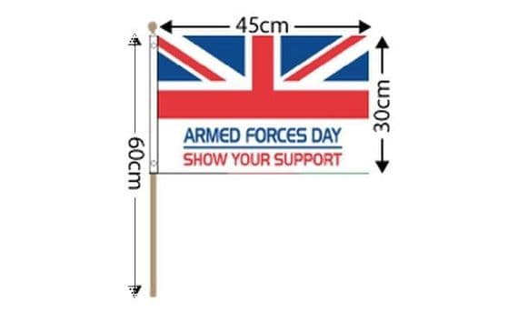 Armed Forces Day Hand Flag Large | flagly.co.uk | We Sell Flags