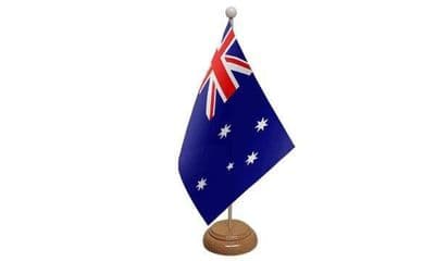 Australia Wooden Table Flag