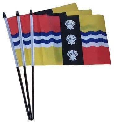 Bedfordshire Hand Flag - 3 Pack