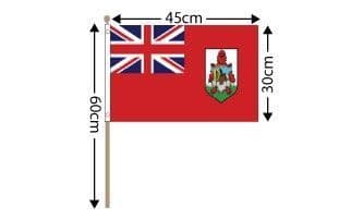 Bermuda Hand Flag Large (18