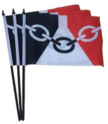 Black Country Hand Flag - 3 Pack
