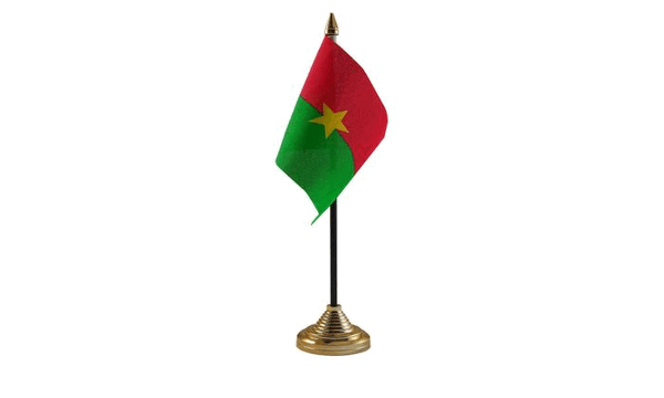 Burkina Faso Table Flag