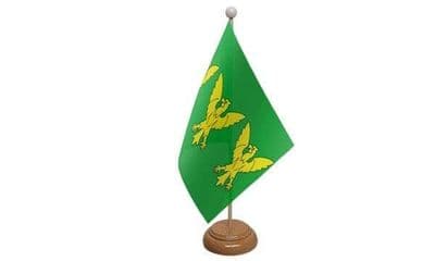 Caernarfonshire Wooden Table Flag