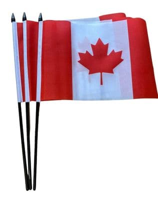 Canada Hand Flag - 3 Pack