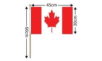 Canada Hand Flag Large (18