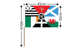 Celtic Nations Hand Flag Large | flagly.co.uk | We Sell Flags