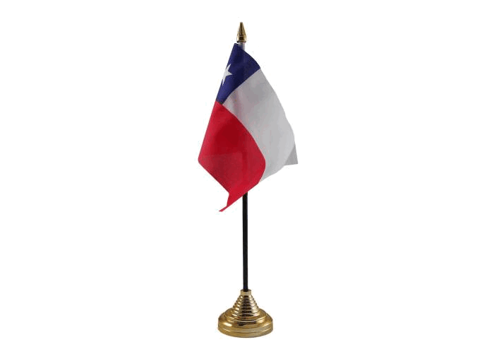 Chile Table Flag