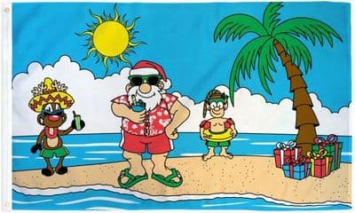 Christmas Beach Island Flag