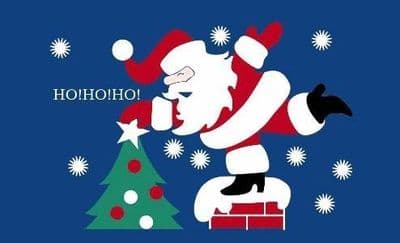 Christmas Ho Ho Ho Flag