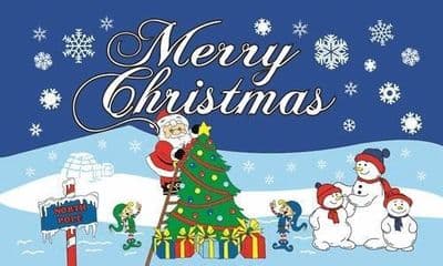 Christmas North Pole Flag