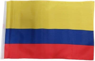 Colombia SLEEVED Flag - 1.5ft x 1ft
