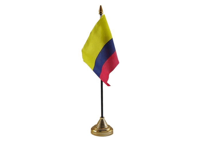 Colombia Table Flag
