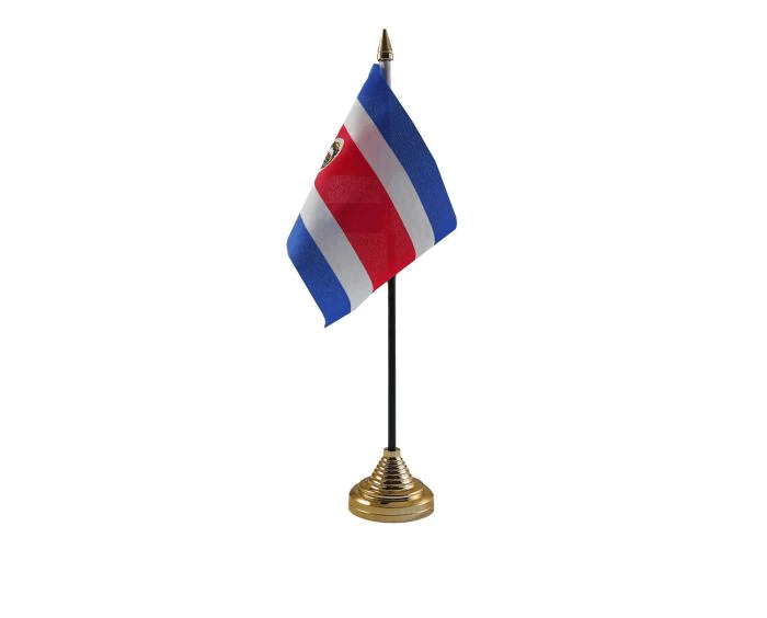 Costa Rica Table Flag