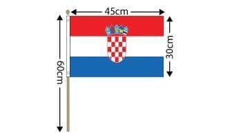 Croatia Large Hand Flag (18