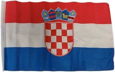 Croatia SLEEVED Flag - 1.5ft x 1ft