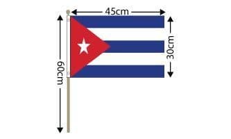 Cuba Large Hand Flag (18