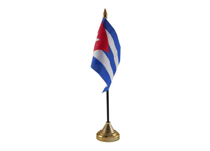 Cuba Table Flag