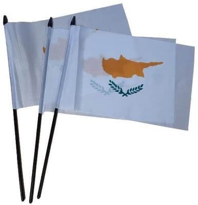 Cyprus Hand Flag - 3 Pack