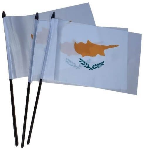 Cyprus Hand Flag - 3 Pack | flagly.co.uk | We Sell Flags