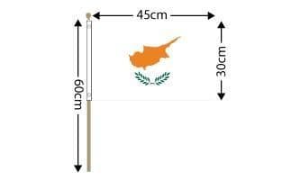 Cyprus Hand Flag Large | flagly.co.uk | We Sell Flags