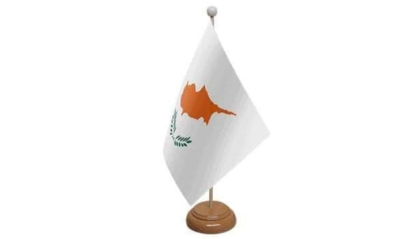 Cyprus Wooden Table Flag | flagly.co.uk | We Sell Flags