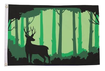 Deer Silhouette Flag
