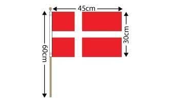 Denmark Large Hand Flag (18
