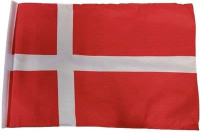 Denmark SLEEVED Flag - 1.5ft x 1ft