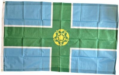 Derbyshire 5ft x 3ft Knitted Polyester Heavy Flag