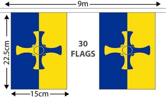Durham New 9m Bunting | flagly.co.uk | We Sell Flags