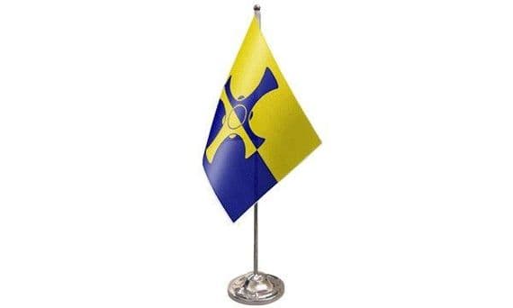 Durham Satin Table Flag | flagly.co.uk | We Sell Flags