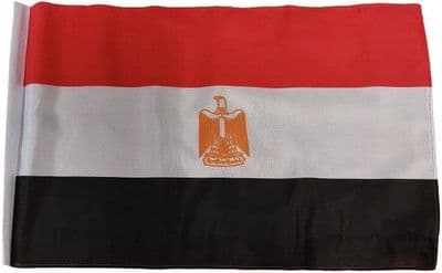 Egypt SLEEVED Flag - 1.5ft x 1ft