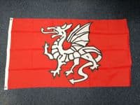 English White Dragon Pendragon Flag | flagly.co.uk | We Sell Flags
