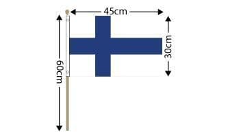 Finland Hand Flag Large | flagly.co.uk | We Sell Flags