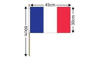 France Hand Flag Large (18