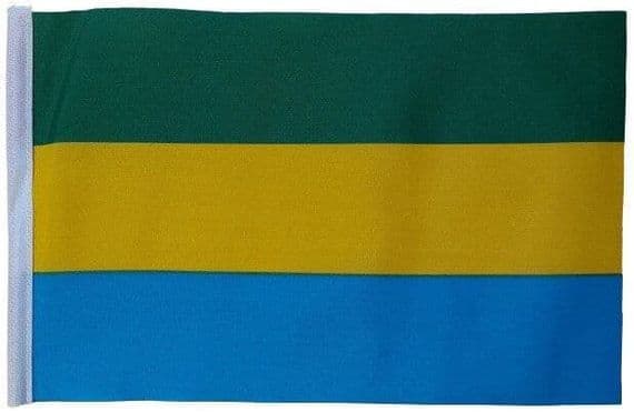 Gabon MINI Flag | flagly.co.uk | We Sell Flags and Bunting
