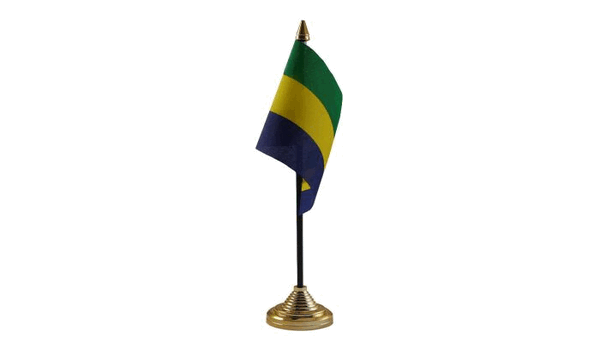 Gabon Table Flag | flagly.co.uk | We Sell Flags and Bunting