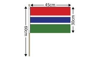 Gambia Large Hand Flag (18
