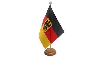 Germany State Wooden Table Flag