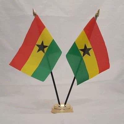 Ghana Double Table Flag