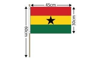 Ghana Large Hand Flag (18
