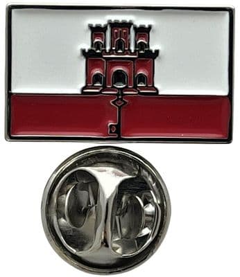Gibraltar Flag Pin Badge